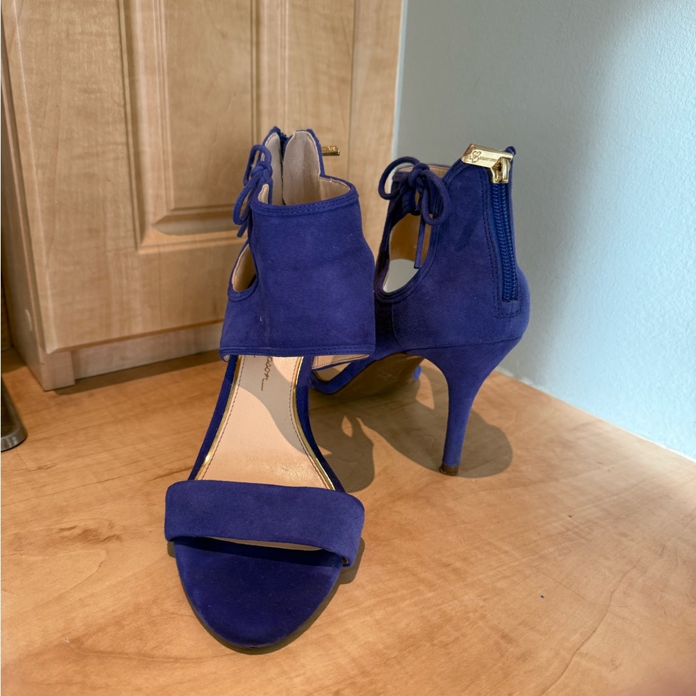 Jessica Simpson Royal Blue Suede Heels